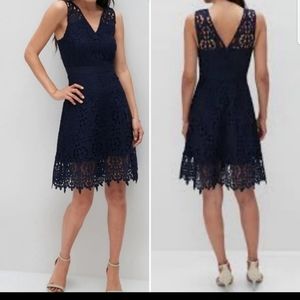 New Banana Republic Navy Lace Dress